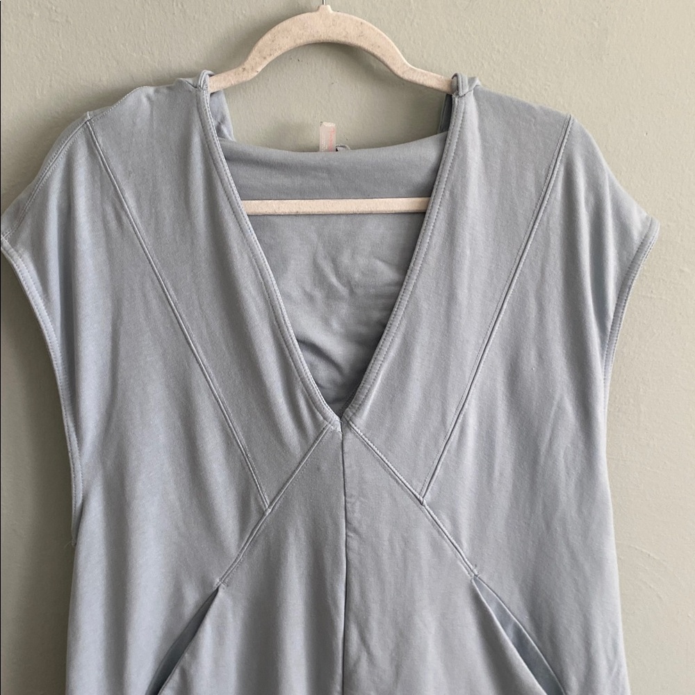 Free People Movement Women’s Light Blue Sleeveless Jumpsuit Romper Size Small - Picture 2 of 10